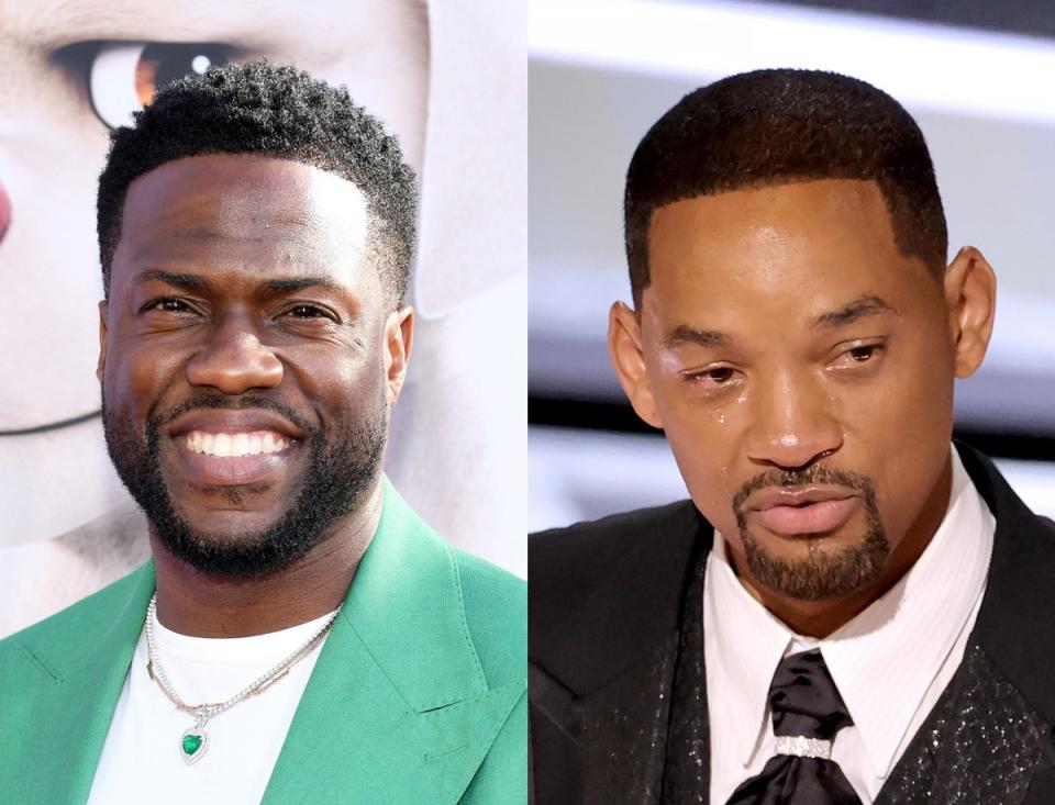 Kevin Hart (left) and Will Smith (Getty Images)