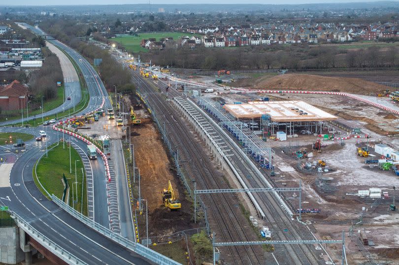 Construction work carried out at the Beaulieu Park Station