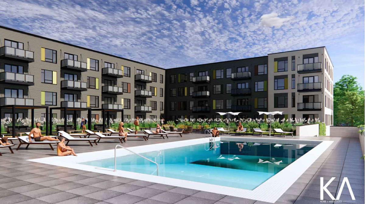 A pool would be one of the amenities at the Verde Terrace Apartments, a 257-unit multi-family housing development proposed for 5401 W. Layton Ave., Greenfield.