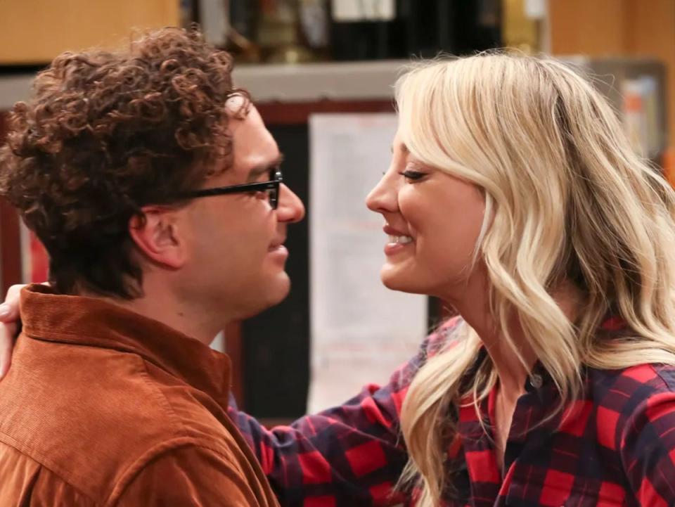 Johnny Galecki and Kaley Cuoco on ‘The Big Bang Theory’ (CBS)