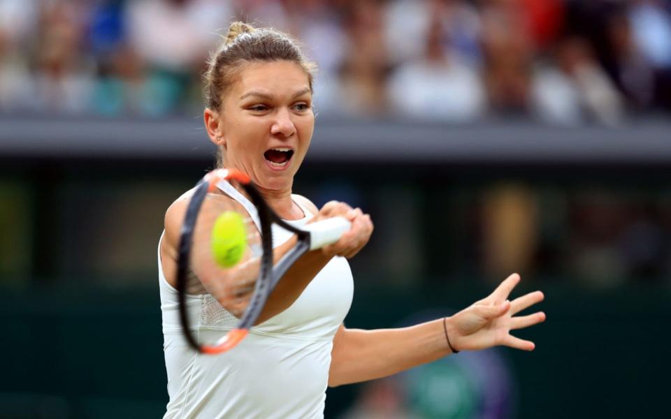 Halep takes control of the first set