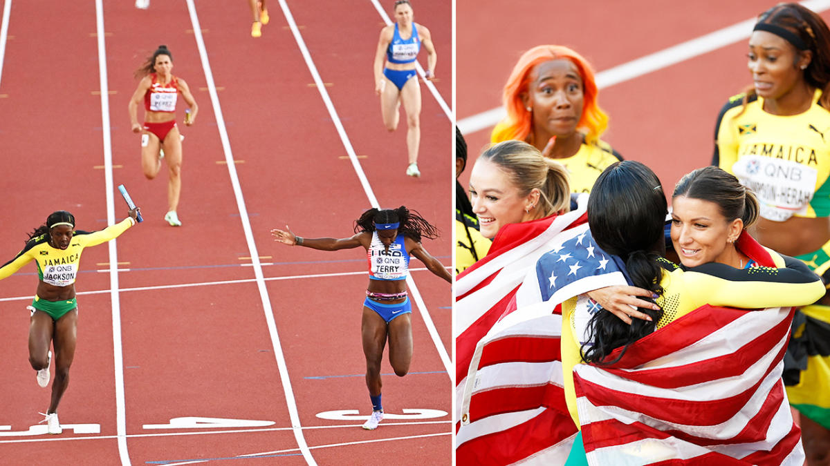 UNBELIEVABLE Anchor Leg In Championship 4x100m 