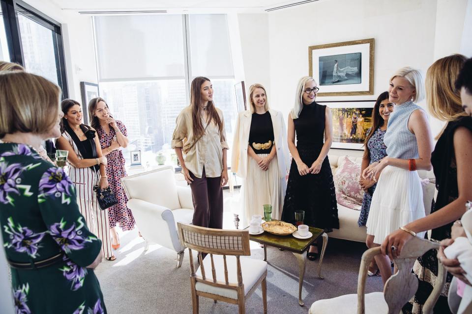 Guests in Anna Wintour's office