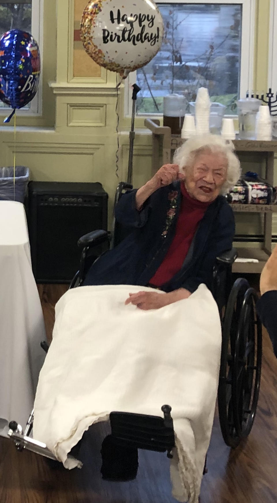 Goldsholl has become known at her senior living community for her lively personality.  (Allendale Community For Senior Living)