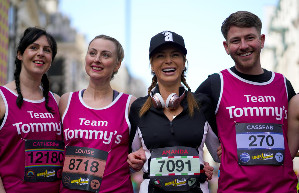 Amanda Holden has raised money for baby loss charity Tommy's. (Photo by John Walton/PA Images via Getty Images)