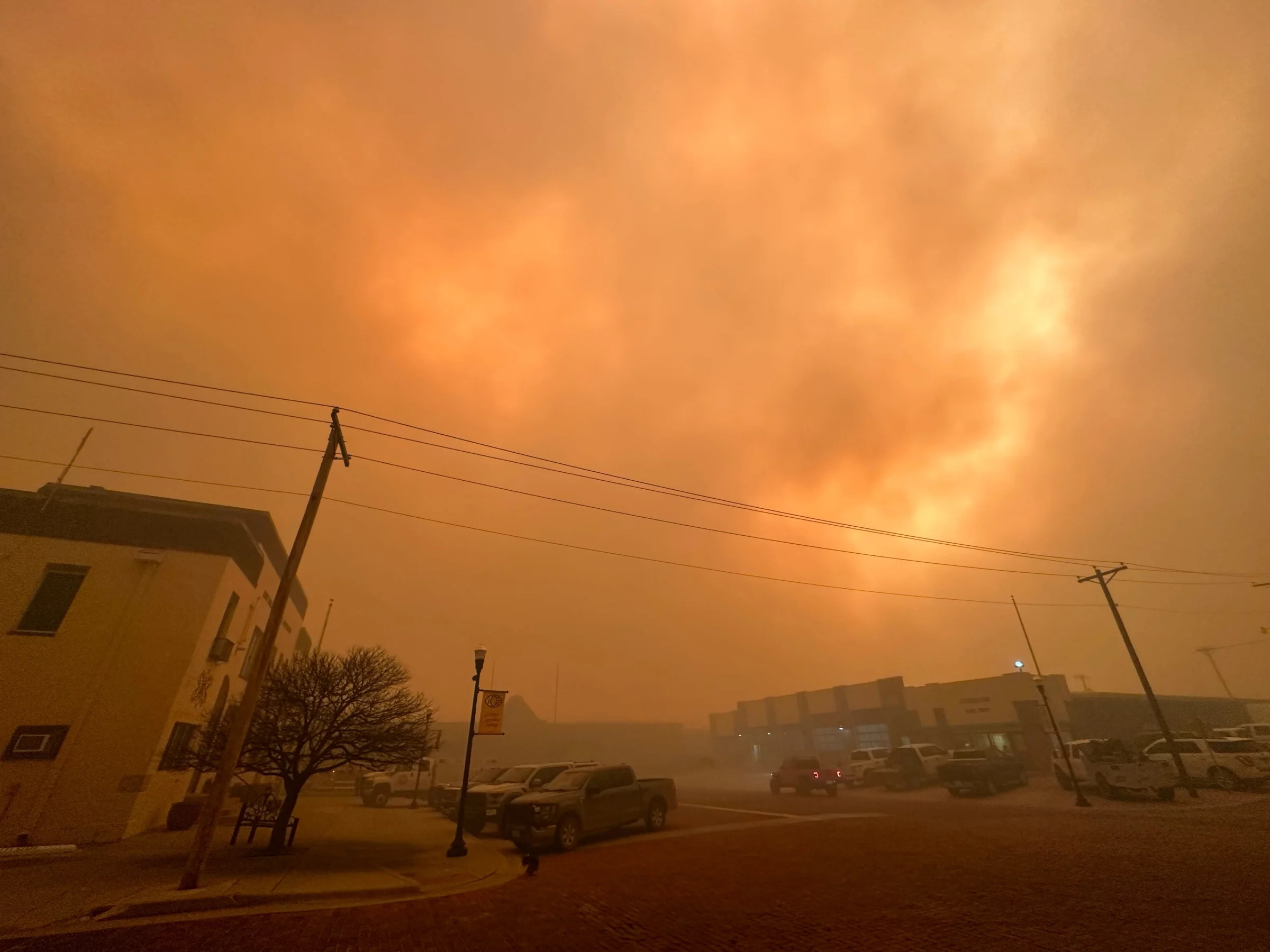 Smokehouse Creek Fire in Hutchinson Co., taken on Feb. 27, 2024.