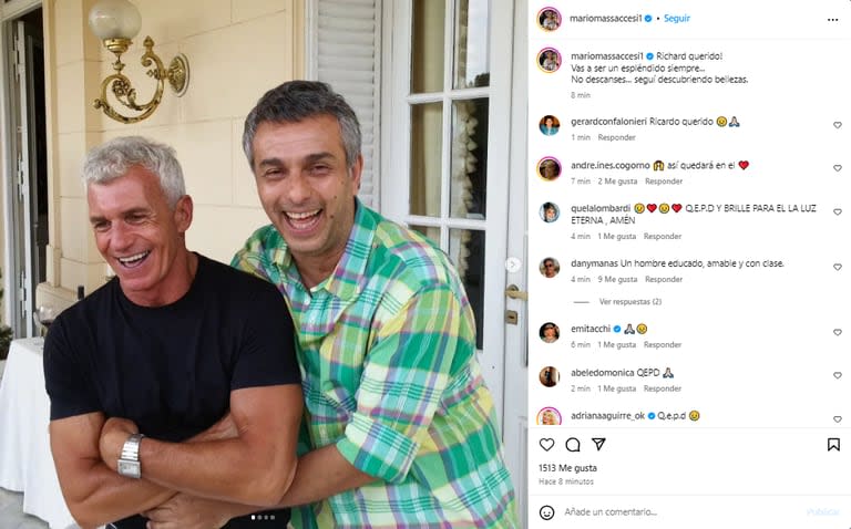 Mario Massaccesi despidió a Ricardo Piñeiro con un sentido mensaje en las redes