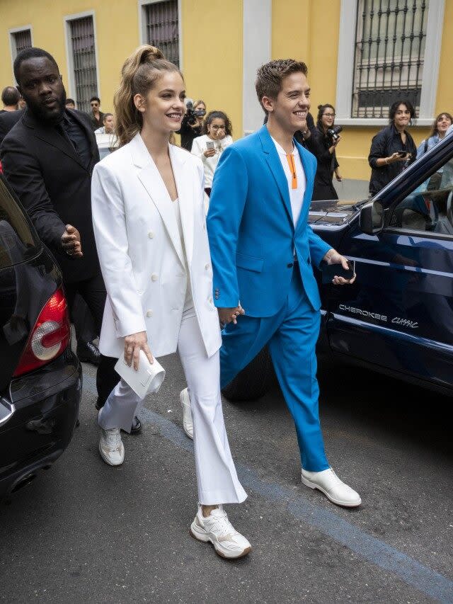 The lovebirds are stepping out together in style.