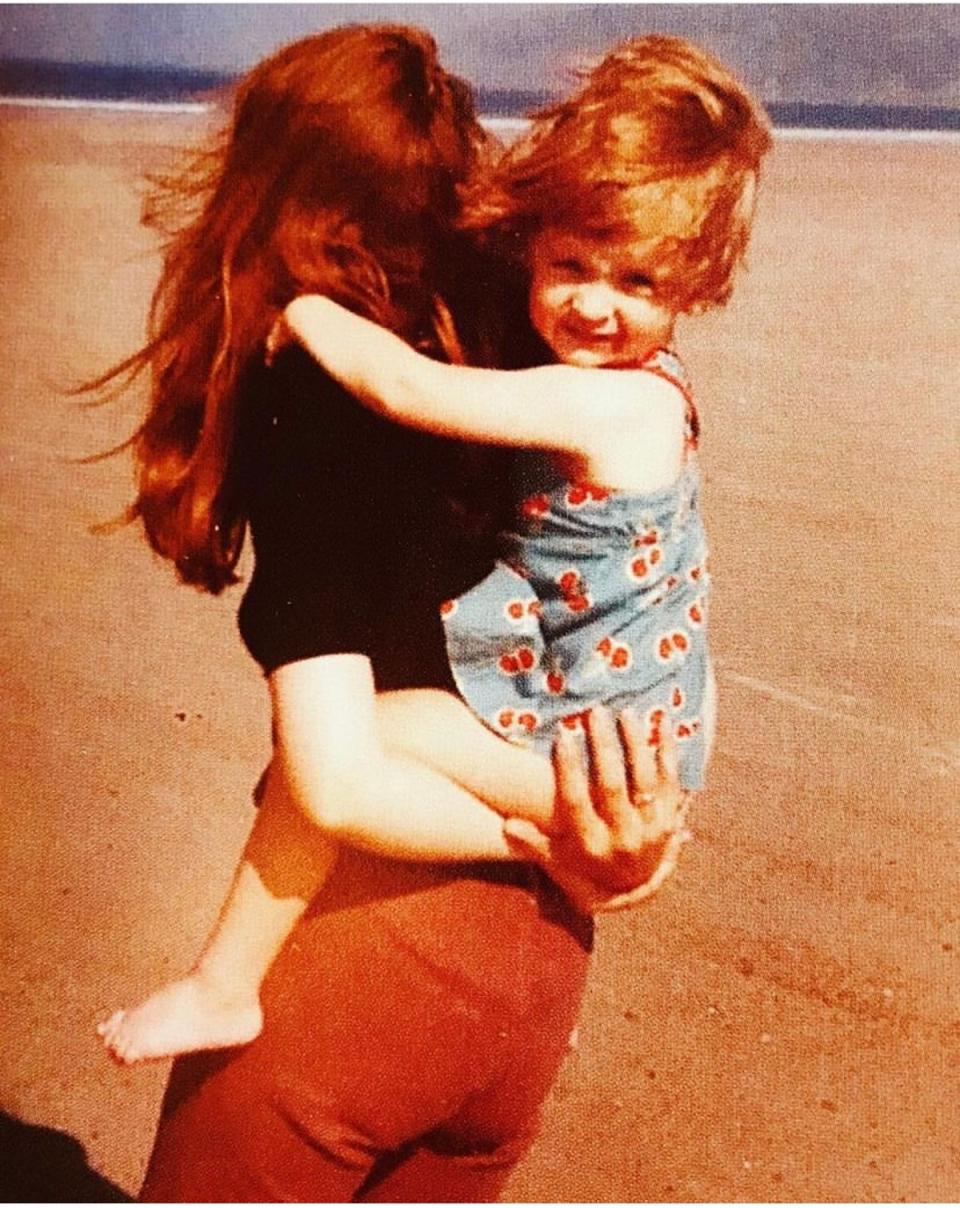 Sophie on the beach with her mum who, she says, brought her up to fight for a better world (Provided by author)