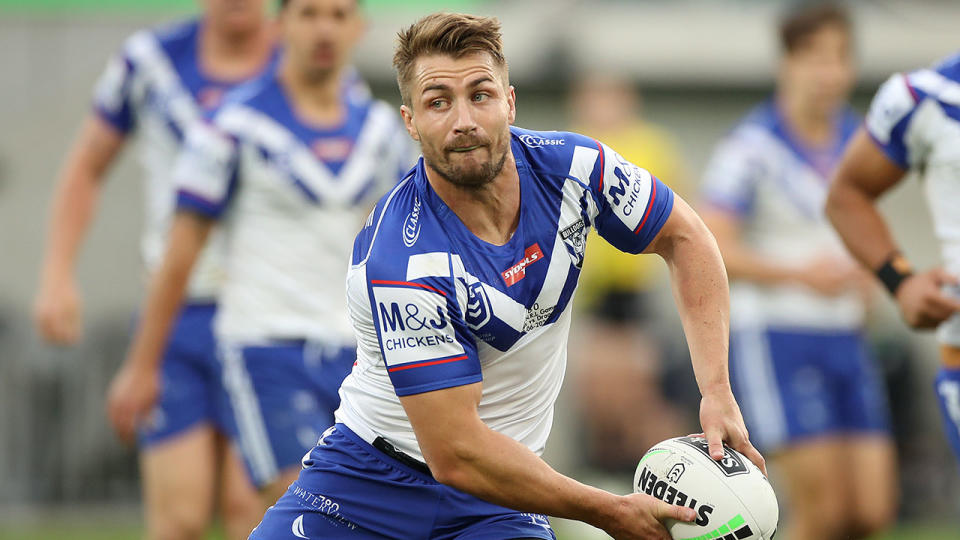 Pictured here, Kieran Foran in action for the Bulldogs.