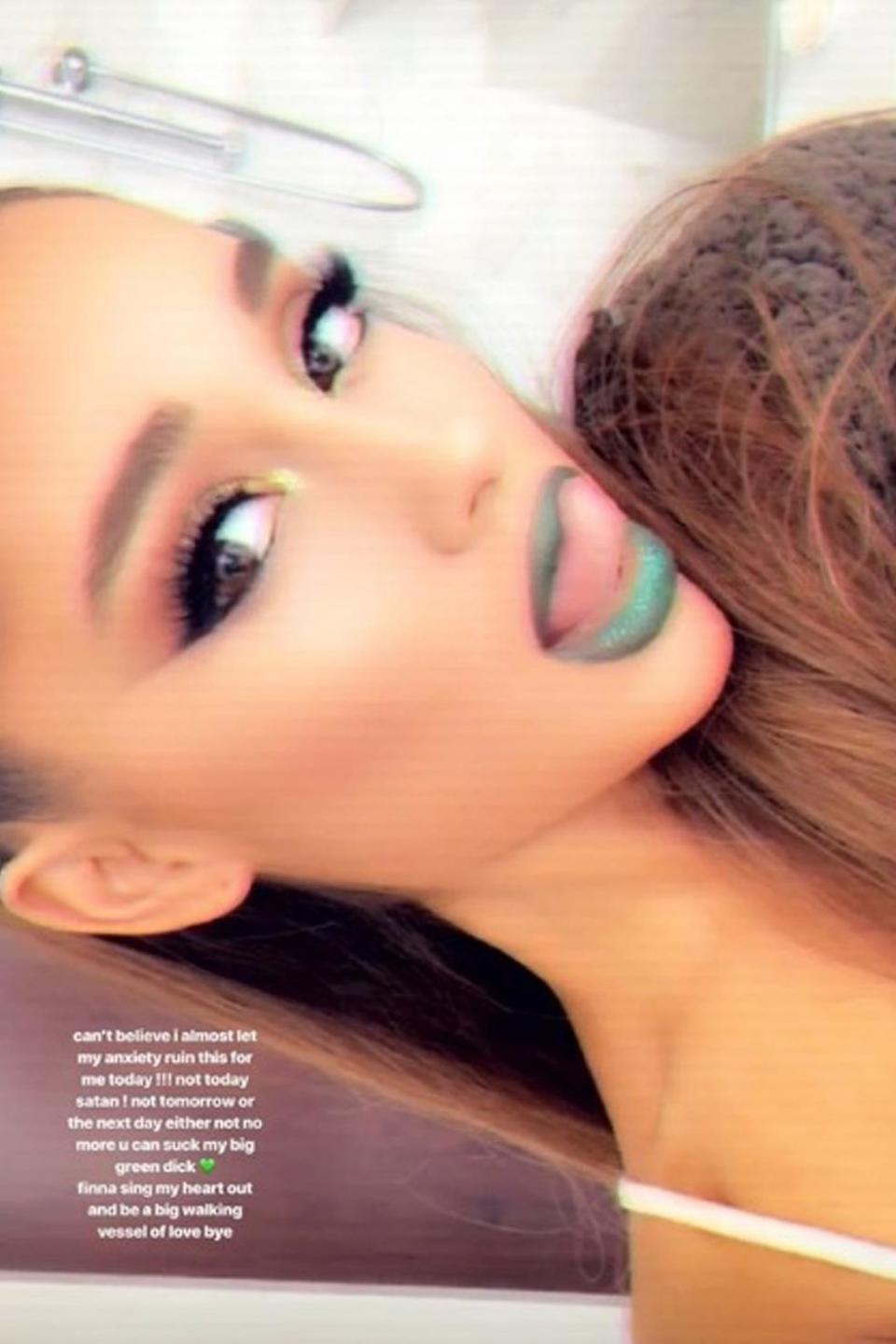 Opening up: Ariana Grande reveals she's battling anxiety (Ariana Grande/Instagram)