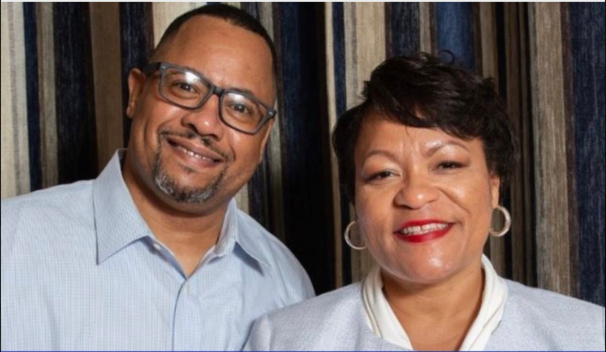 LaToya Cantrell, the mayor of New Orleans, and her husband Jason Cantrell (LaToya Cantrell / Twitter)