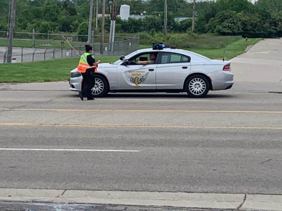 A Vandalia police officer was involved in a crash Friday afternoon.