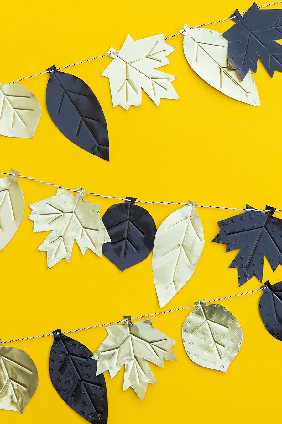 metal leaf garland