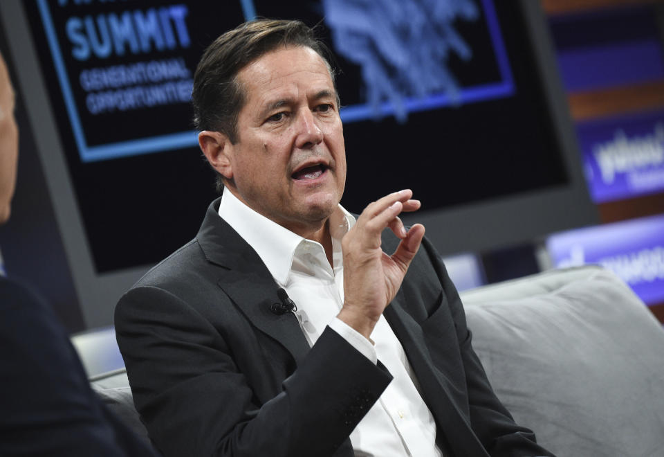 Barclays CEO Jes Staley at the Yahoo Finance All Markets Summit at Union West in New York, US on 10 October 2019. Photo: Evan Agostini/Invision/AP