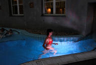 <p>A woman is seen in a pool at the Lukacs Bath in Budapest, Hungary on July 6, 2016. (REUTERS/Bernadett Szabo) </p>