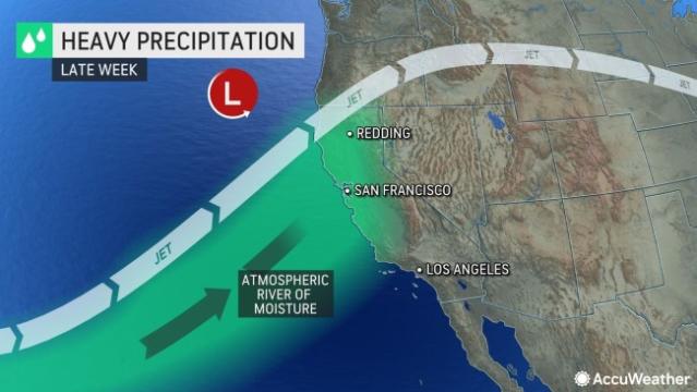 New atmospheric river to raise flood risk, drop more mountain snow
