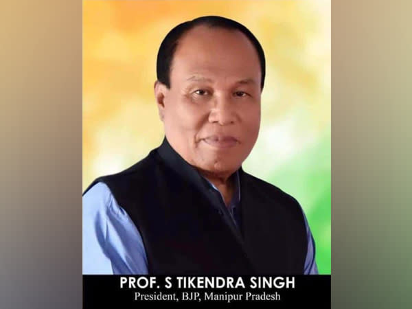 Late Manipur BJP chief Tikendra Singh (file pic/ANI).