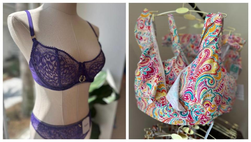 En Dentelle’s inventory includes bra sets and swimsuits.