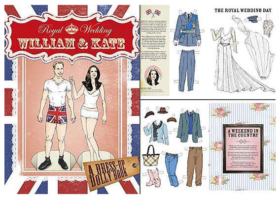 William and Kate Paper Dolls ($10)