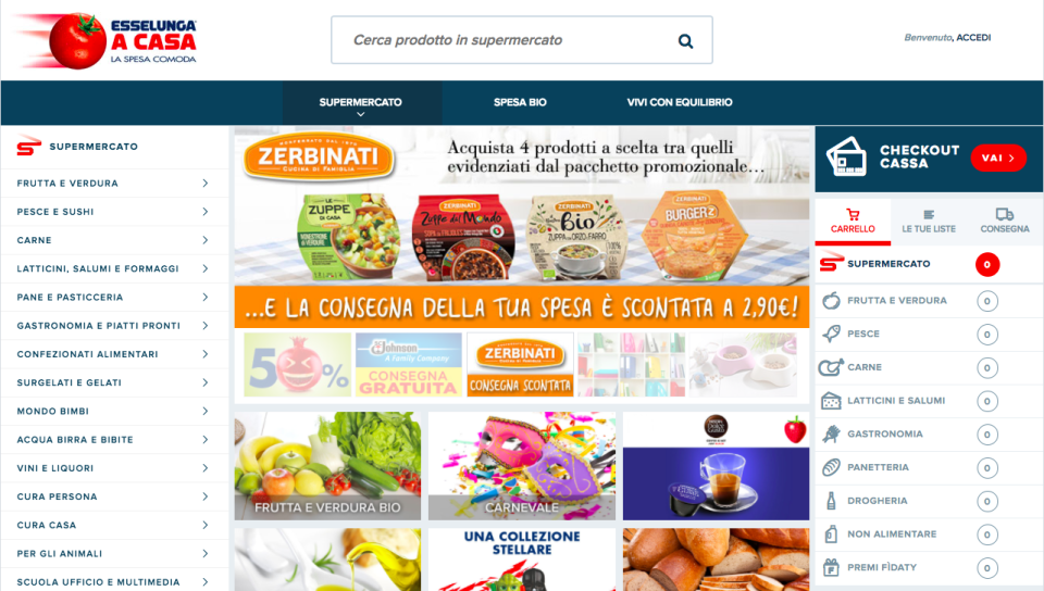 L’inchiesta ha coinvolto, tra gli altri, siti di e-commerce come Amazon.it e Spesasicura.com e portali delle insegne come Esselungaacasa.it e easycoop.it.