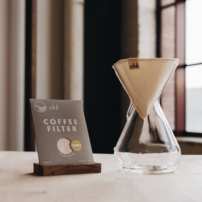 Chemex and pour-over brewers will love <strong><a href="https://www.ebbfilter.com/shop/ebb-chemex" target="_blank" rel="noopener noreferrer">this environmentally-friendly cloth filter that's made with organic cotton</a></strong>. For folks who can&rsquo;t get behind all of that washing, <strong><a href="https://www.amazon.com/Yitelle-Stainless-Dripper-Scooping-Cleaning/dp/B01F8J5VKG/ref=sr_1_3?ie=UTF8&amp;qid=1544657905&amp;sr=8-3&amp;keywords=metal+coffee+pour+over+filter">this metal filter</a></strong> might be a better﻿ solution.