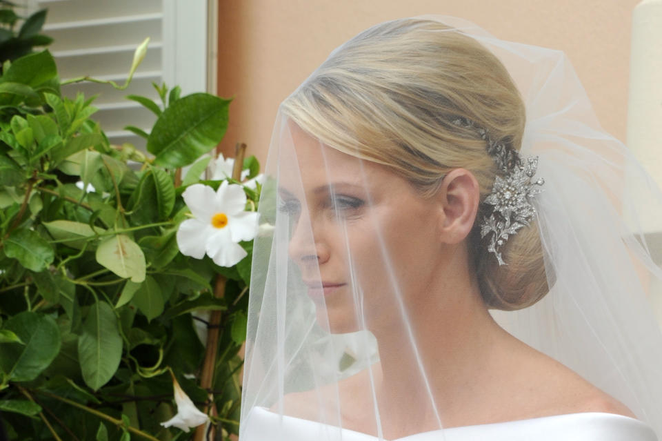 Princess Charlene on her wedding day in 2011