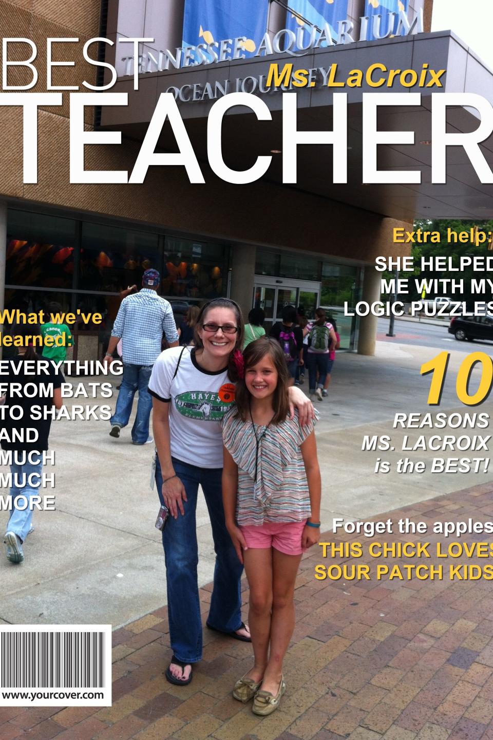 YourCover Personalized Best Teacher Magazine Cover