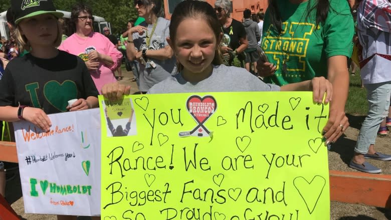 Humboldt opens its arms to Rance Cardinal, Broncos' hockey hero