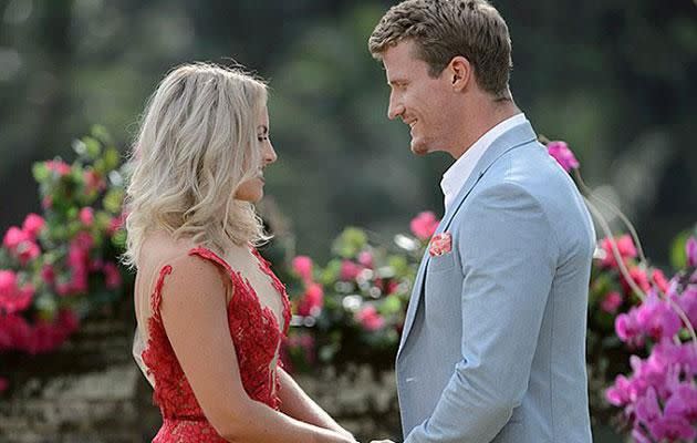 Reports claim Nikki and Richie dated before The Bachelor. Source: Channel 10