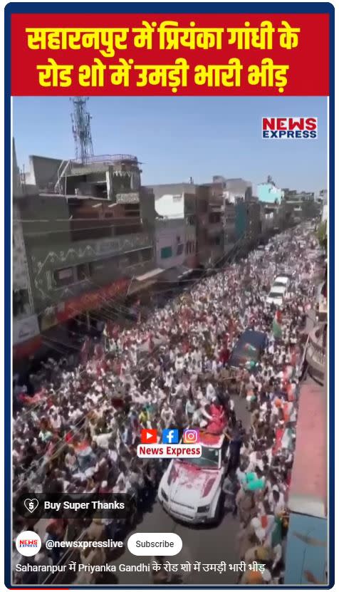 <span>Screenshot from News Express's video of the rally, taken on May 21, 2024</span>