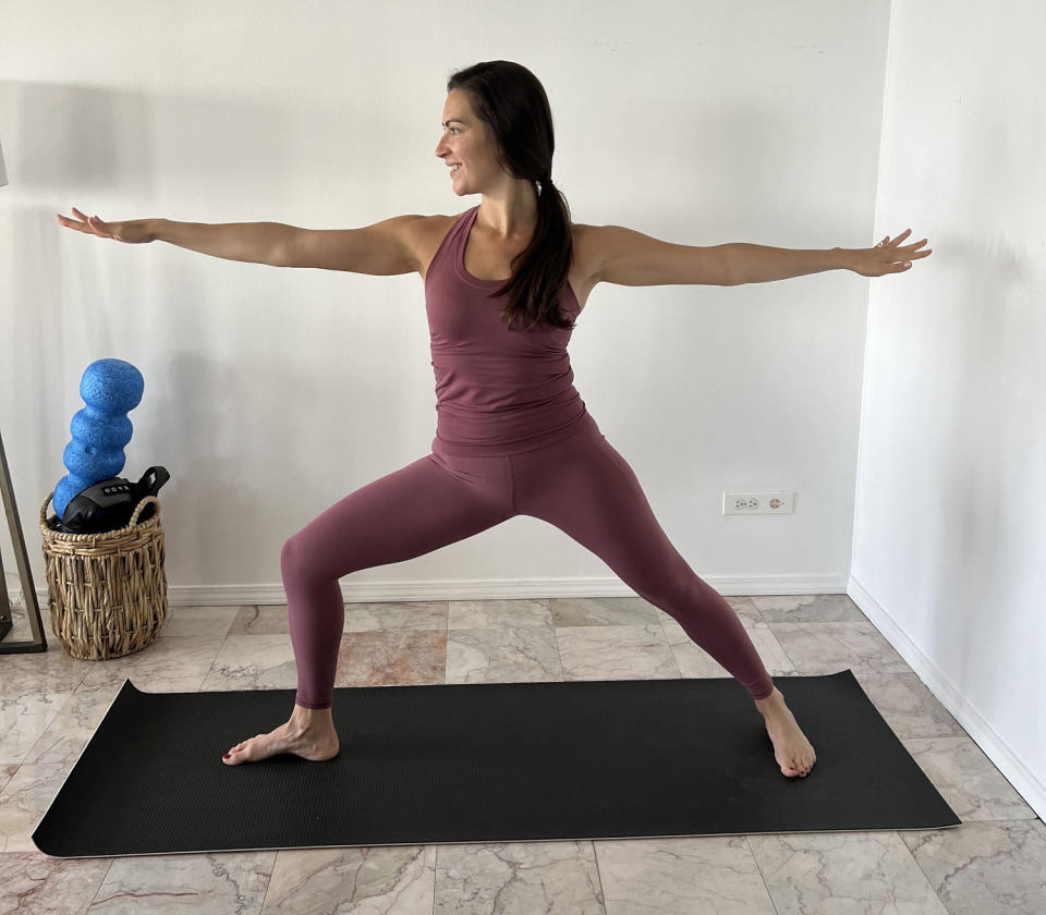 Warrior II yoga pose