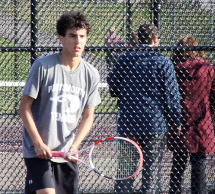 Portsmouth's Ben Welsh win at No. 5 singles secured Tuesday's 5-4 win over Goffstown in a Division II boys tennis preliminary round contest.