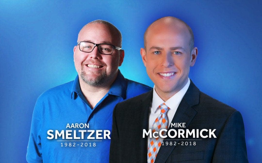 Aaron Smeltzer and Mike McCormick died when a tree fell on their car - WYFF News 4