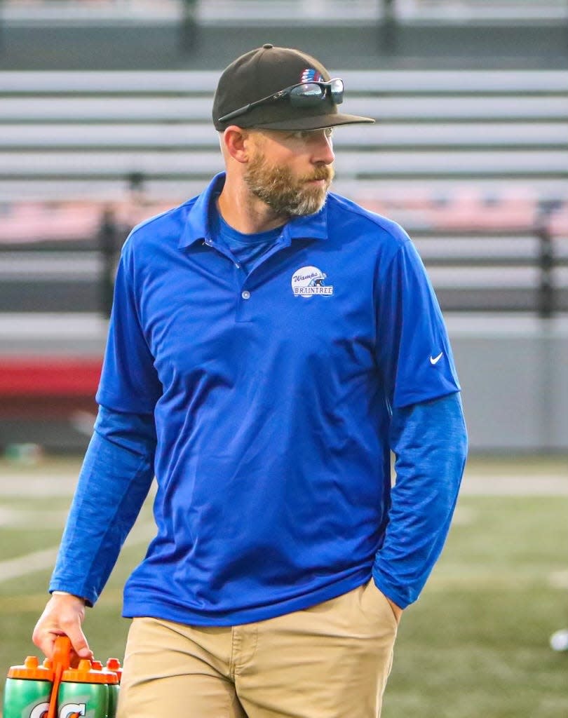 Longtime assistant Lee Carlson is the now the Braintree High football team's interim head coach. He replaces Brian Chamberlain, who stepped down to take the Southeastern Regional High job.