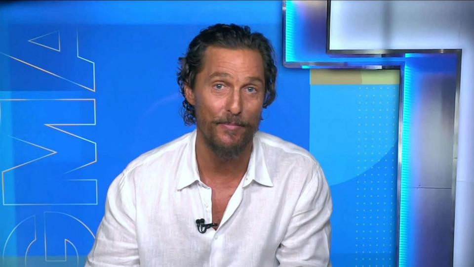 PHOTO: Matthew McConaughey joined 'GMA' virtually on July 20, 2023, to announce the launch of Greenlight Grants Initiative. (ABC News)