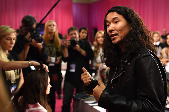 Hairstylist Akki talks his craft backstage at the the 2015 Victoria’s Secret Fashion Show.