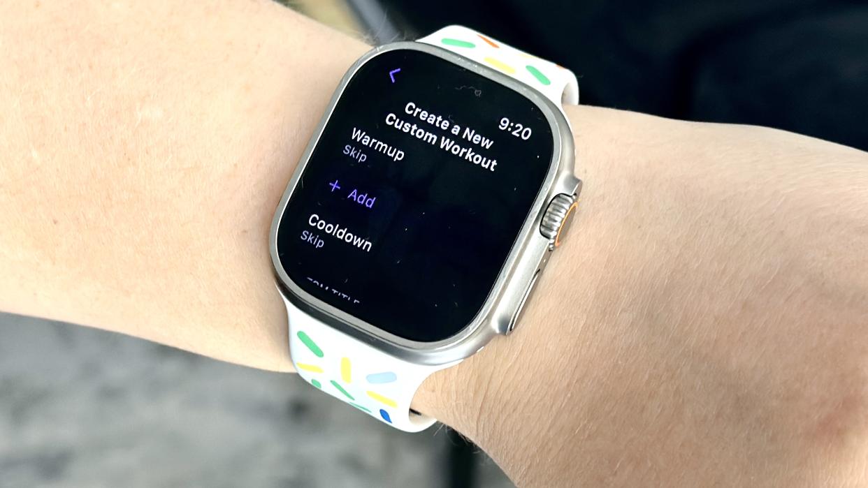  Apple Watch Ultra Custom Workout 