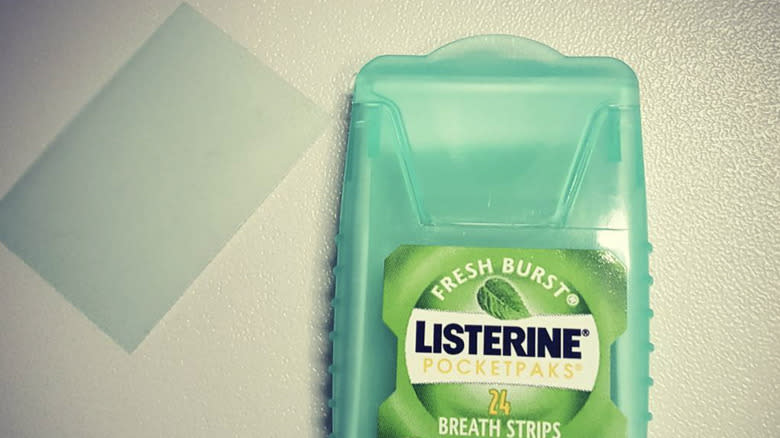 listerine pocketpal with one strip