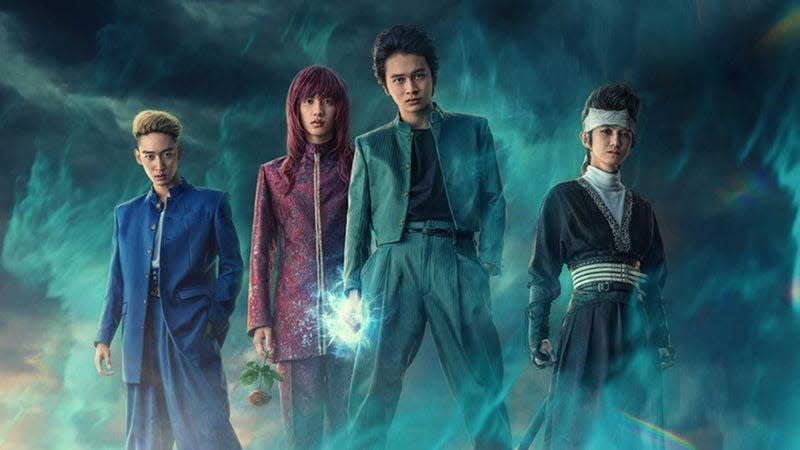 The core cast of Yu Yu Hakusho for Netflix's live-action adaptation.