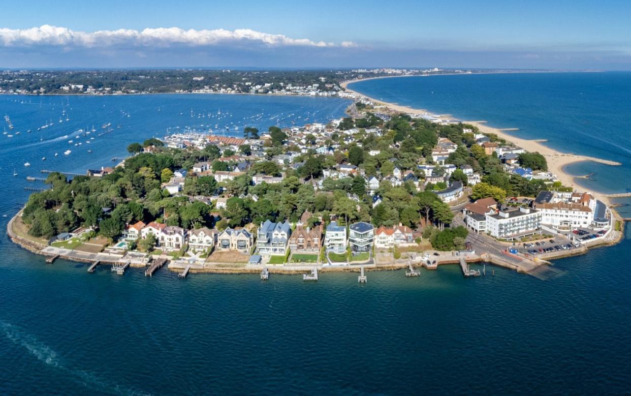 Isle of plenty: Sandbanks has once again been crowned the UK's 'most expensive coastal town'