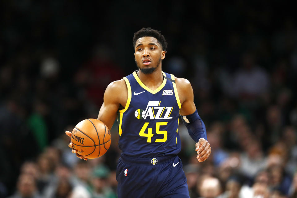 Donovan Mitchell Jazz guard.