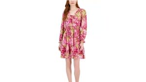 Macy's taylor smocked midi dress