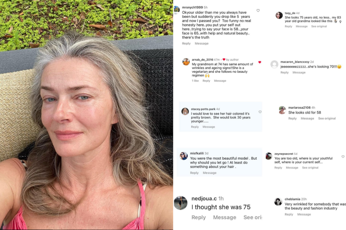 Paulina Porizkova slams critics commenting on her appearance