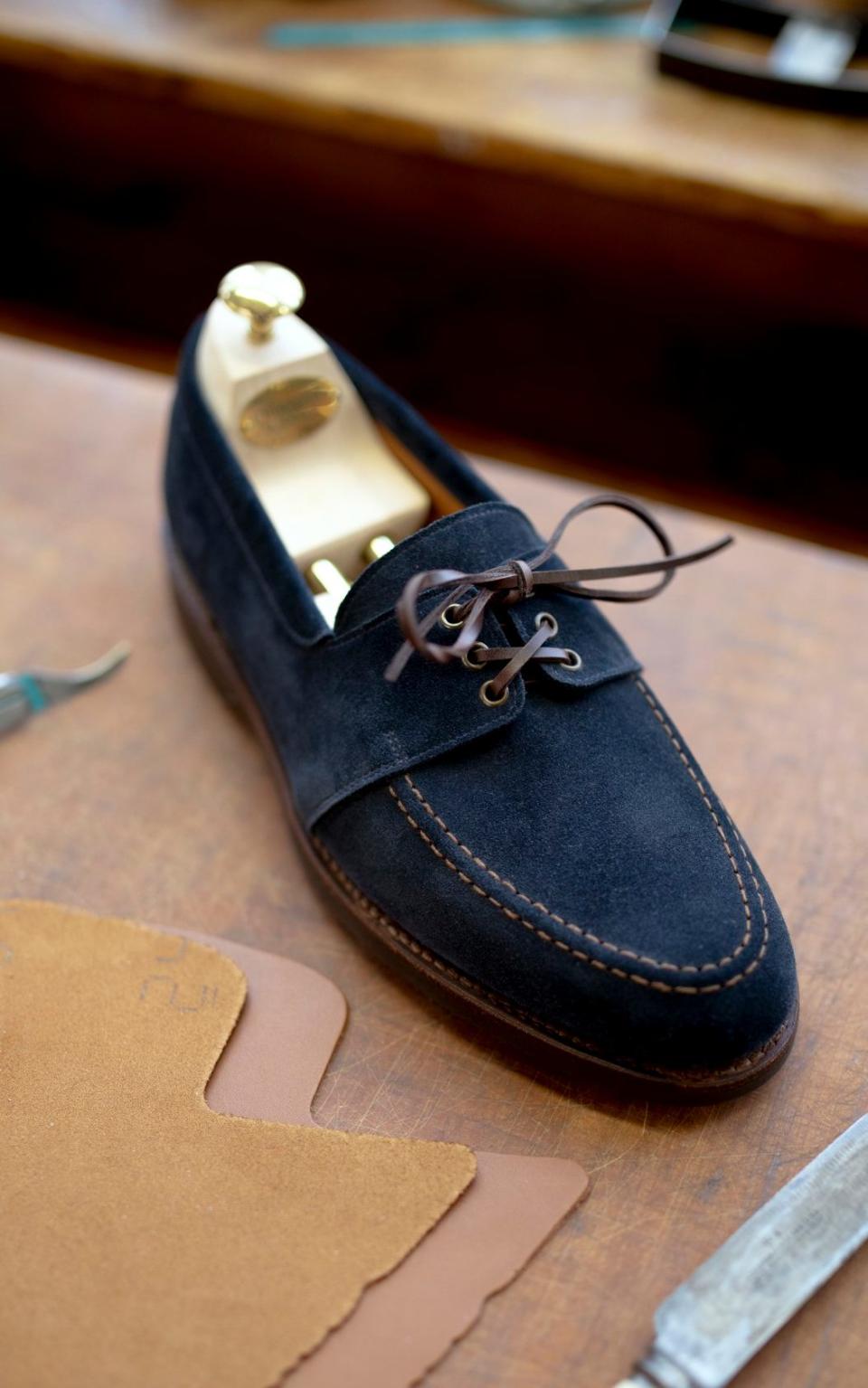 The new Falmouth boat shoe by Crockett & Jones