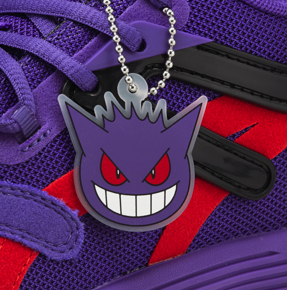 Gengar Shoe Charm Closeup from the Pokémon and Puma collection