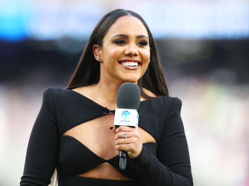 Alex Scott presents coverage of Soccer Aid earlier this month (Getty Images)