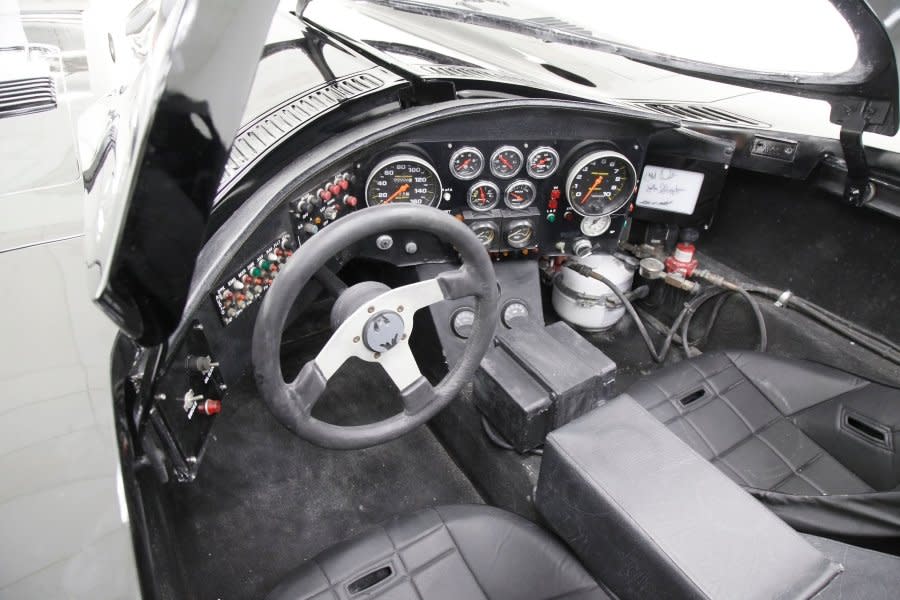 The dashboard of a Batmobile up for auction
