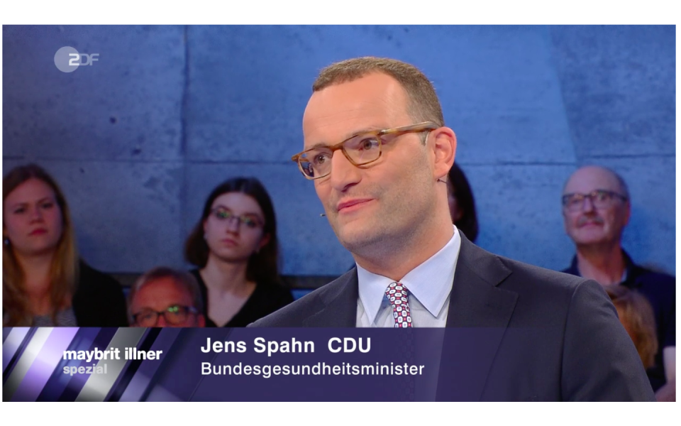 Bislang ist Bundesgesundheitsminister Jens Spahn (CDU) nicht mit neuen Ideen aufgefallen, sondern vielmehr mit Provokationen (Bild: ZDF)