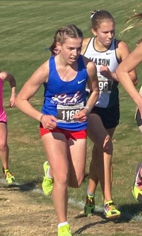 Lake's Daniela Scheffler competes at this year's OHSAA State Cross Country Championships.